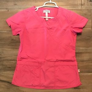 Peaches Pink Top Uniform Scrub Workwear Nurse
